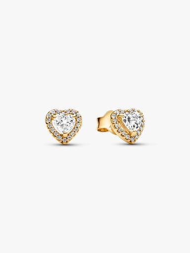 Brincos Sparkling Elevated Heart