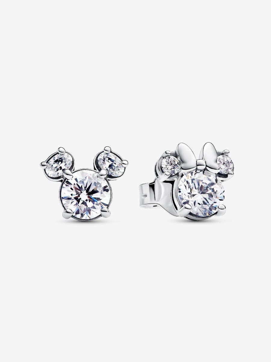 Brincos Stud Disney Mickey Mouse e Minnie Mouse