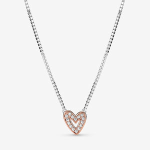 Colar Sparkling Freehand Heart