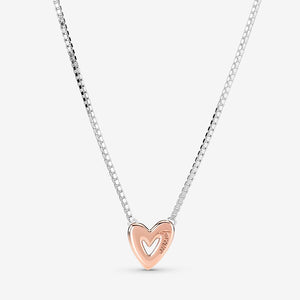 Colar Sparkling Freehand Heart