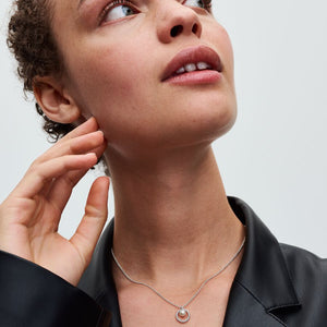 Colar Treated Freshwater Cultured Pearl & Pavé